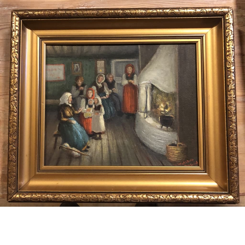 E. Wickström Ahnlund, Oljemålning, "Spökhistorier"